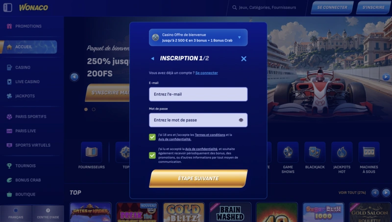 Wonaco Login