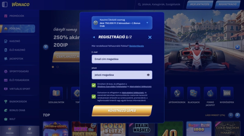 Wonaco Login